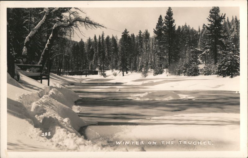 Winter on the Truckee Norden California