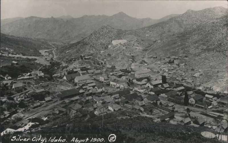Silver City, Idaho Town View, About 1900