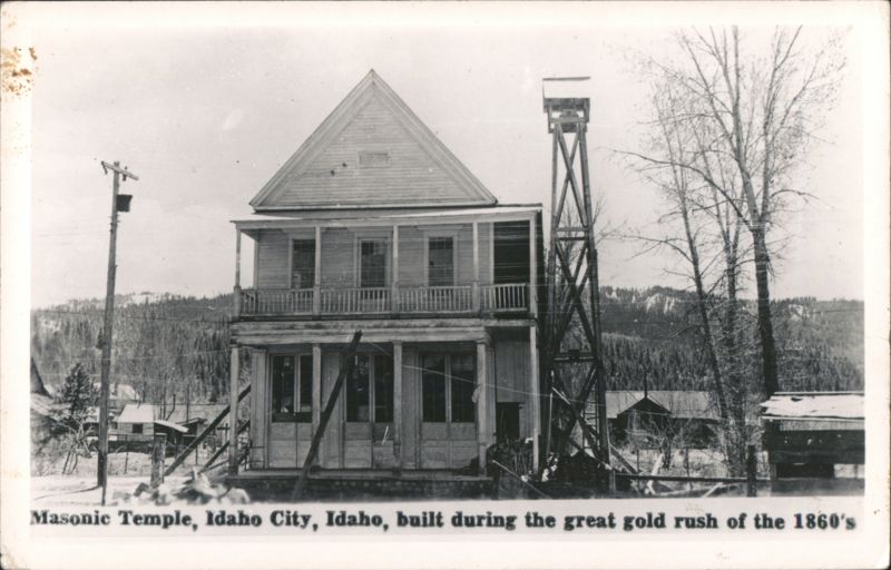 Masonic Temple, Idaho City, Idaho, Gold Rush 1860s