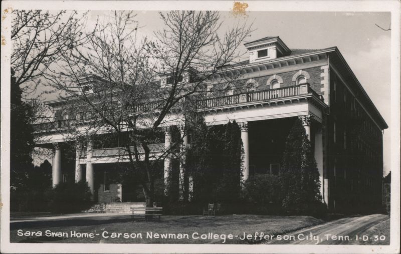 Sara Swan Home - Carson Newman College - Jefferson City, Tenn. Tennessee