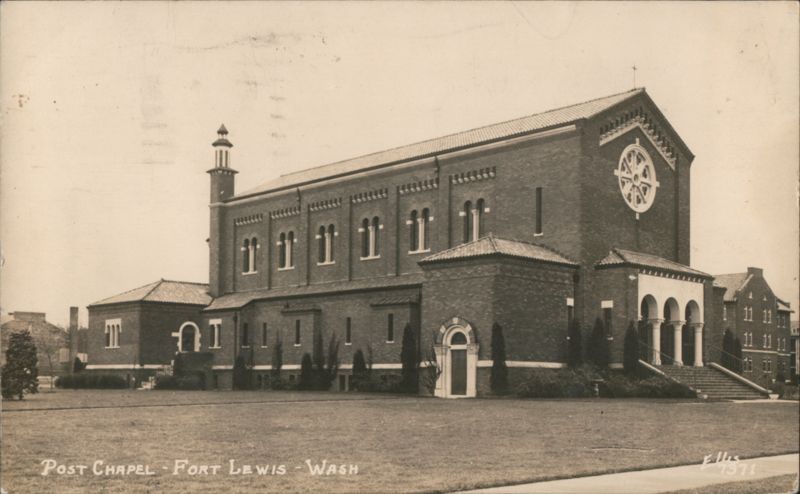 Post Chapel, Fort Lewis Washington F. Ellis