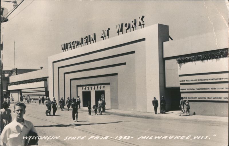 Wisconsin at Work Building, State Fair 1952 Milwaukee