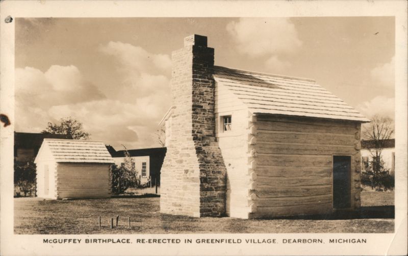 McGuffey Birthplace Re-Erected Log Cabin, Greenfield Village Dearborn Michigan