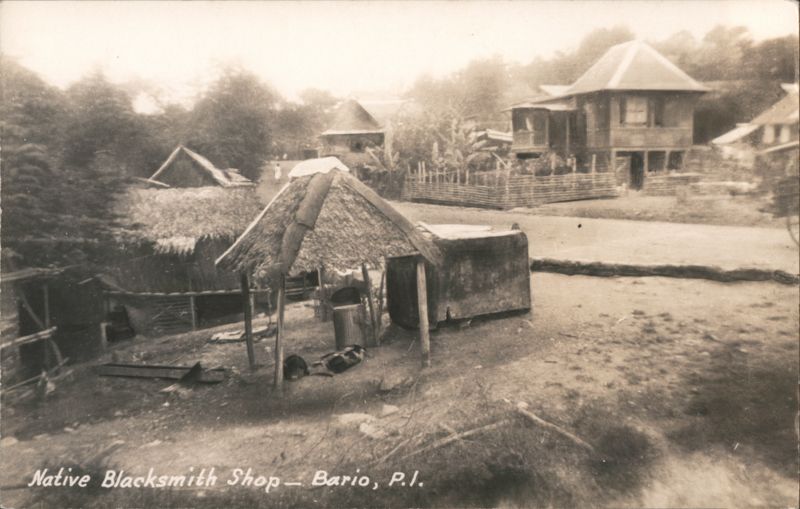 Native Blacksmith Shop, Bario, Philippine Islands