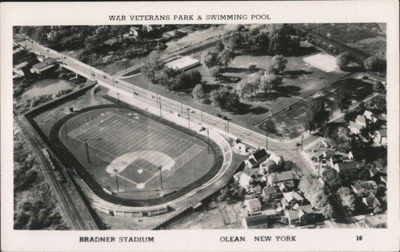 Bradner Stadium, War Veterans Park & Swimming Pool Olean New York