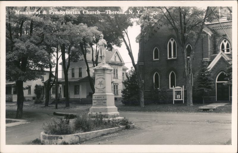 Monument & Presbyterian Church, Theresa, NY New York