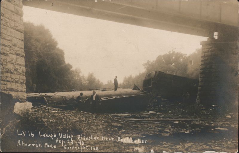 Lehigh Valley Train Disaster near Rochester, August 24, 1911