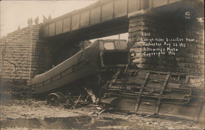 Lehigh Valley Disaster Near Rochester, Aug 25, 1911
