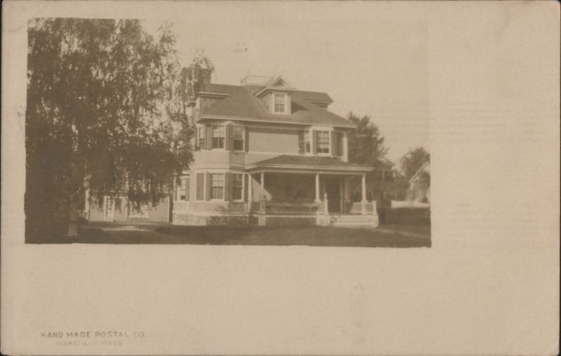 House with Porch, Wakefield, MA Massachusetts