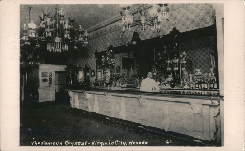 The Famous Crystal Bar Interior, Virginia City, NV