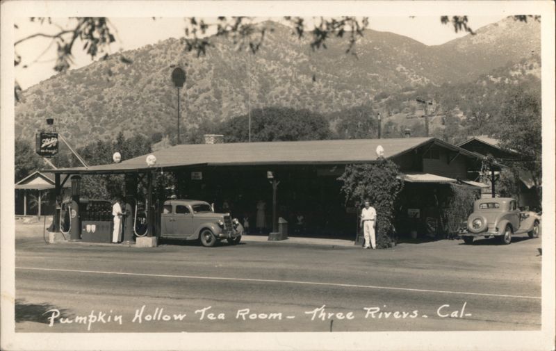 Pumpkin Hollow Tea Room Gas Station - Three Rivers, CA California