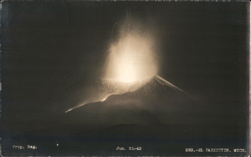 Paricutin Volcano Eruption, Michoacán, Mexico