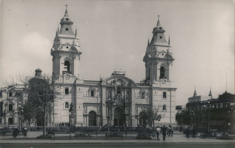 Lima Cathedral with Bell Towers, Peru