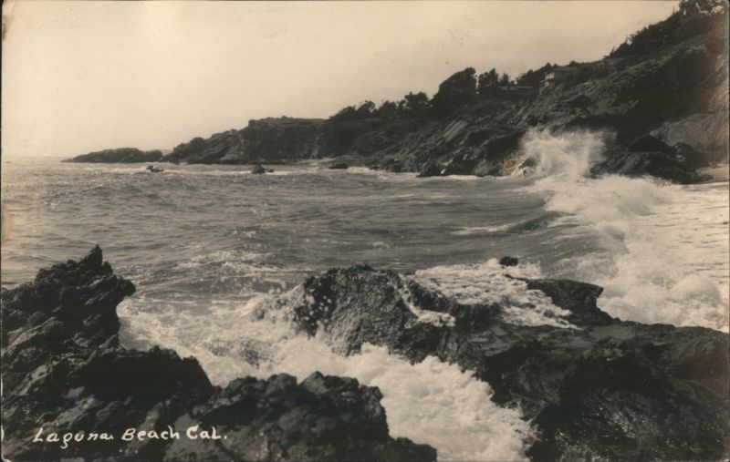 Laguna Beach California Coastline Waves