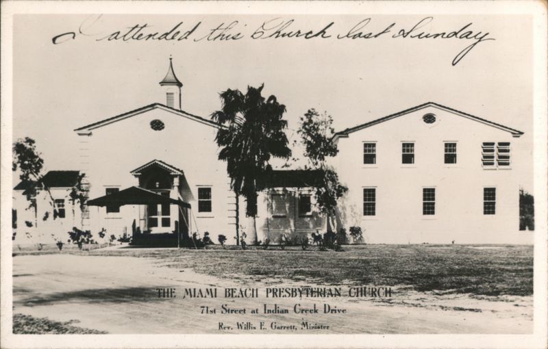 Miami Beach Presbyterian Church, 71st St at Indian Creek Dr Florida