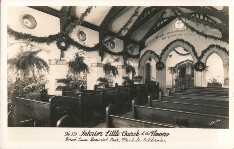 Interior Little Church of the Flowers, Forest Lawn Memorial Park