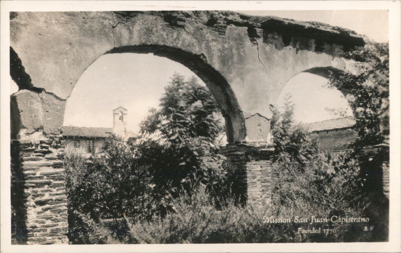 Mission San Juan Capistrano Arches, Founded 1776