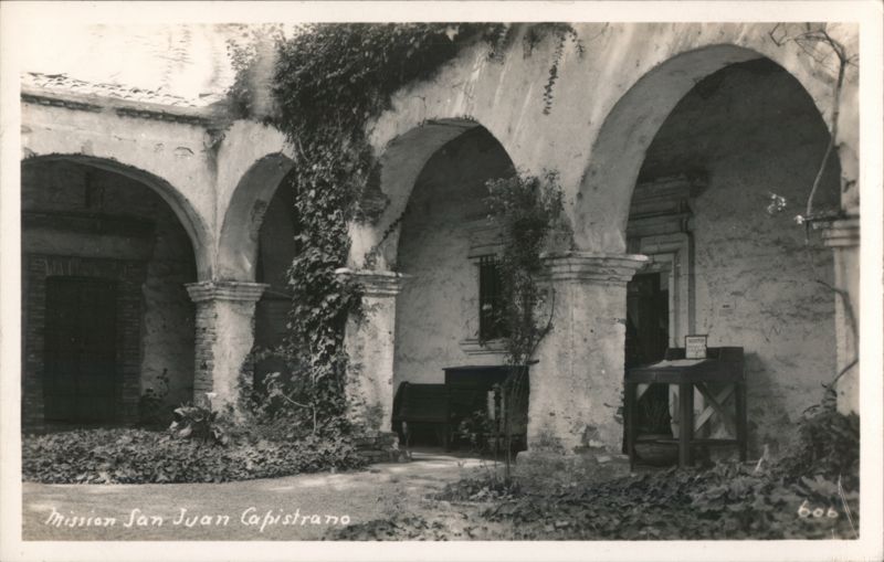 Mission San Juan Capistrano Arches Courtyard California
