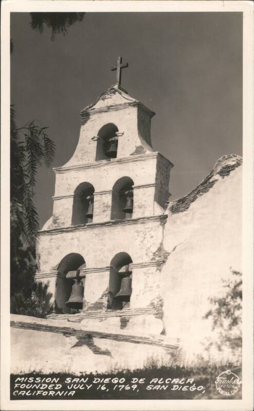Mission San Diego de Alcala Bell Tower, Founded 1769 California