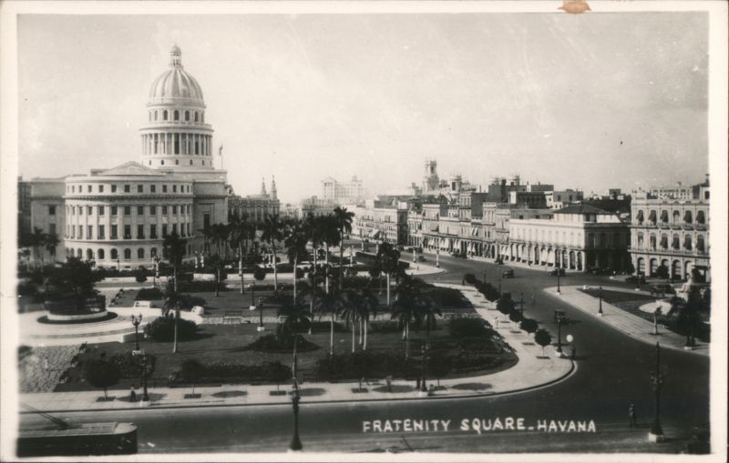 Fraternity Square and El Capitolio, Havana Cuba