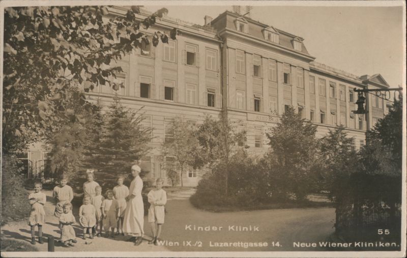 Kinder Klinik, Lazarettgasse 14, Vienna Austria J. Warm.