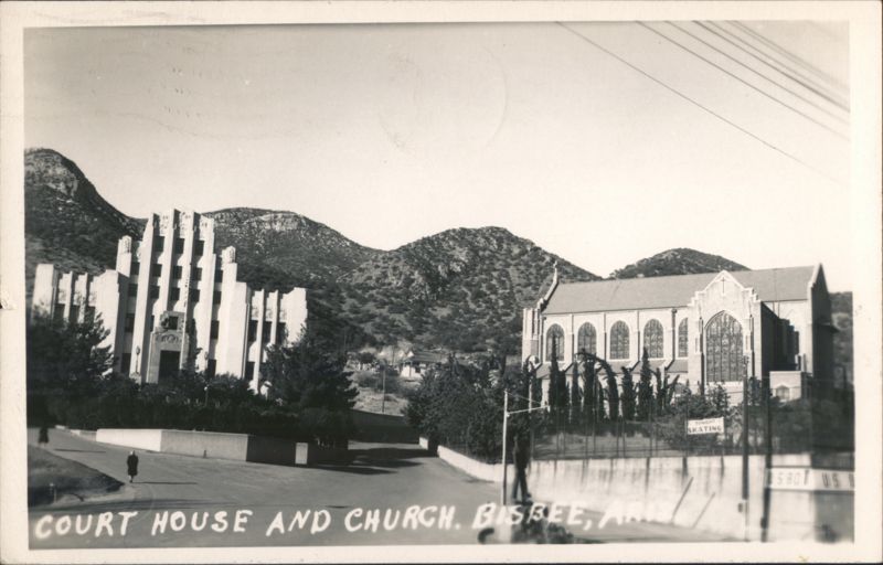 Court House and Church, Bisbee, Arizona