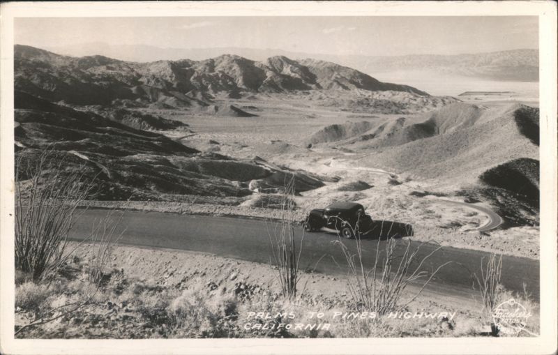 Palms to Pines Highway, California Desert View Palm Springs