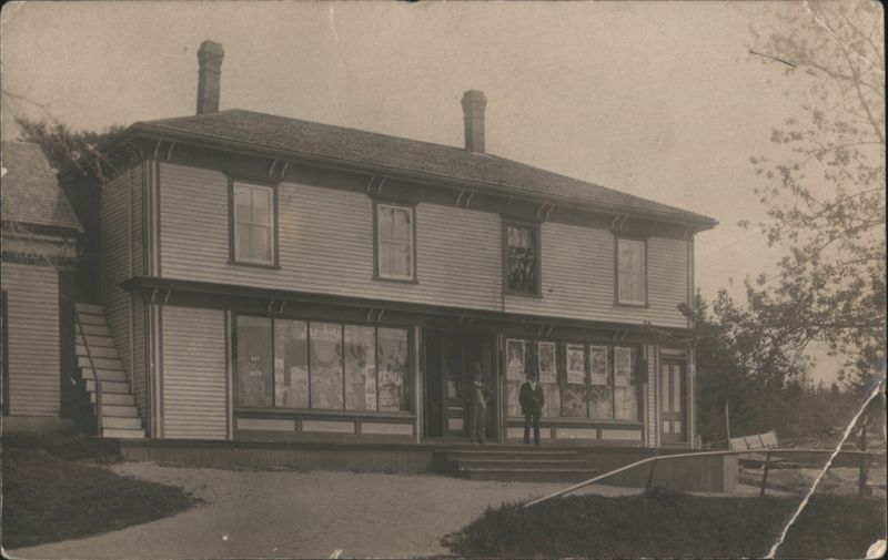Storefront with Two Men, Sullivan, ME