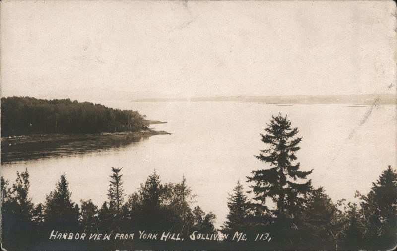 Harbor View from York Hill, Sullivan ME Maine