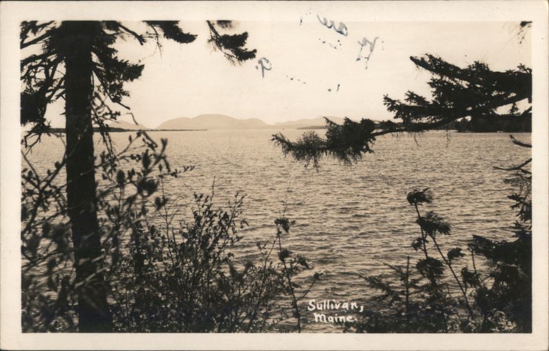 Water View with Distant Hills, Sullivan, ME Maine