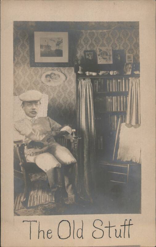 Early Photoshop: Man in Cap & Boots in Room, The Old Stuff