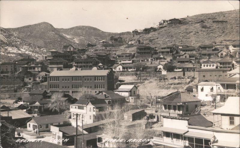 Brewery Gulch, hillside town view Bisbee Arizona