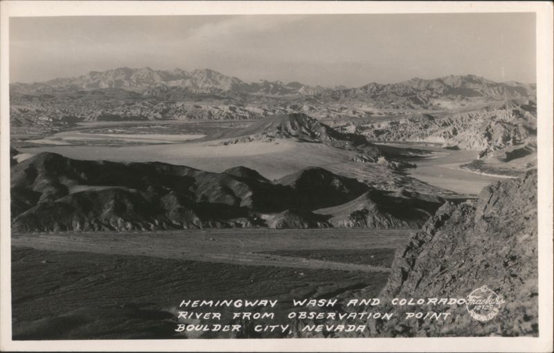 Hemingway Wash & Colorado River from Observation Point Boulder City Nevada
