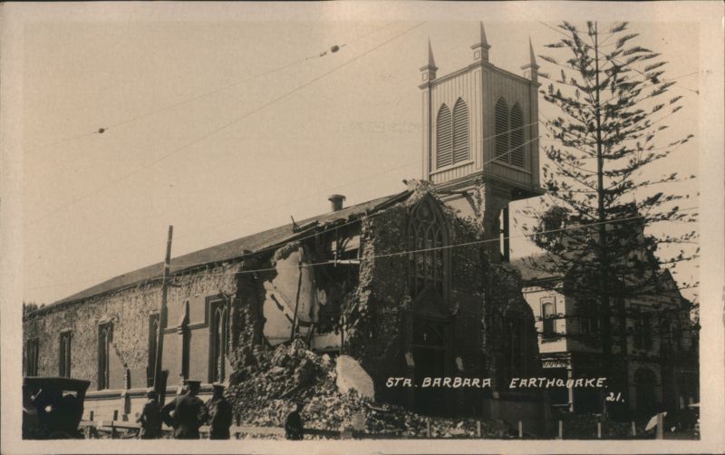 Santa Barbara Earthquake Damaged Church