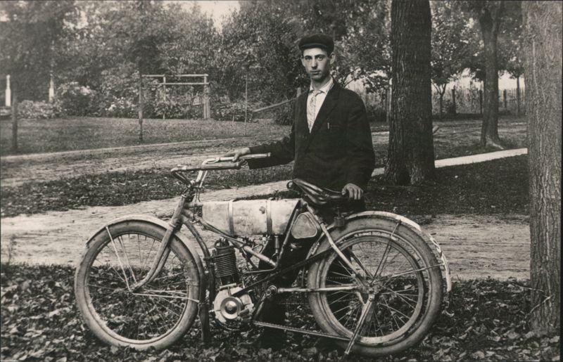 Young Man with Motorcycle, River Edge, NJ
