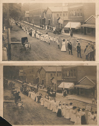 Lot of 2: Sunday School Parade, Robeson Cutlery Co. Postcard