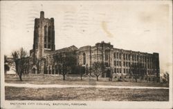 Baltimore City College, Baltimore, MD Postcard