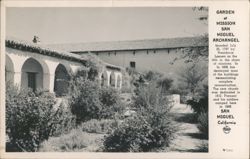 Garden at Mission San Miguel Archangel Postcard