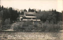 Utopia Lodge Lake Utopia St George, NB Boating Fishing Postcard