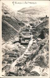 Bingham Canyon, UT - Tunnel Entrance & Mining Town Postcard