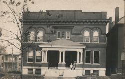 Children on Porch of Olga Kast House, St. Louis MO Postcard