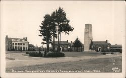 Division Headquarters Officer's Residences, Fort Lewis, WA Postcard