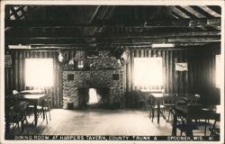 Dining Room at Harpers Tavern Postcard