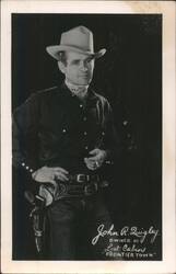 John R. Quigley, Owner of Lost Cabin 'Frontier Town' Postcard