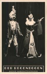 Der Regenbogen Wiener Marionettentheater Marionettes Postcard