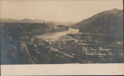 The New Bridge, Connecticut River, Brattleboro, VT Postcard