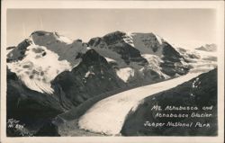 Mt. Athabasca and Athabasca Glacier, Jasper National Park Postcard