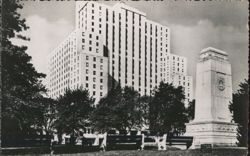 Laurentien Hotel and Monument, Montreal Postcard
