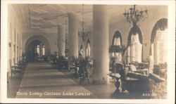 Main Lobby-Chateau Lake Louise Postcard