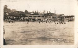 Stanley Beach, Port Stanley, Ont. Postcard
